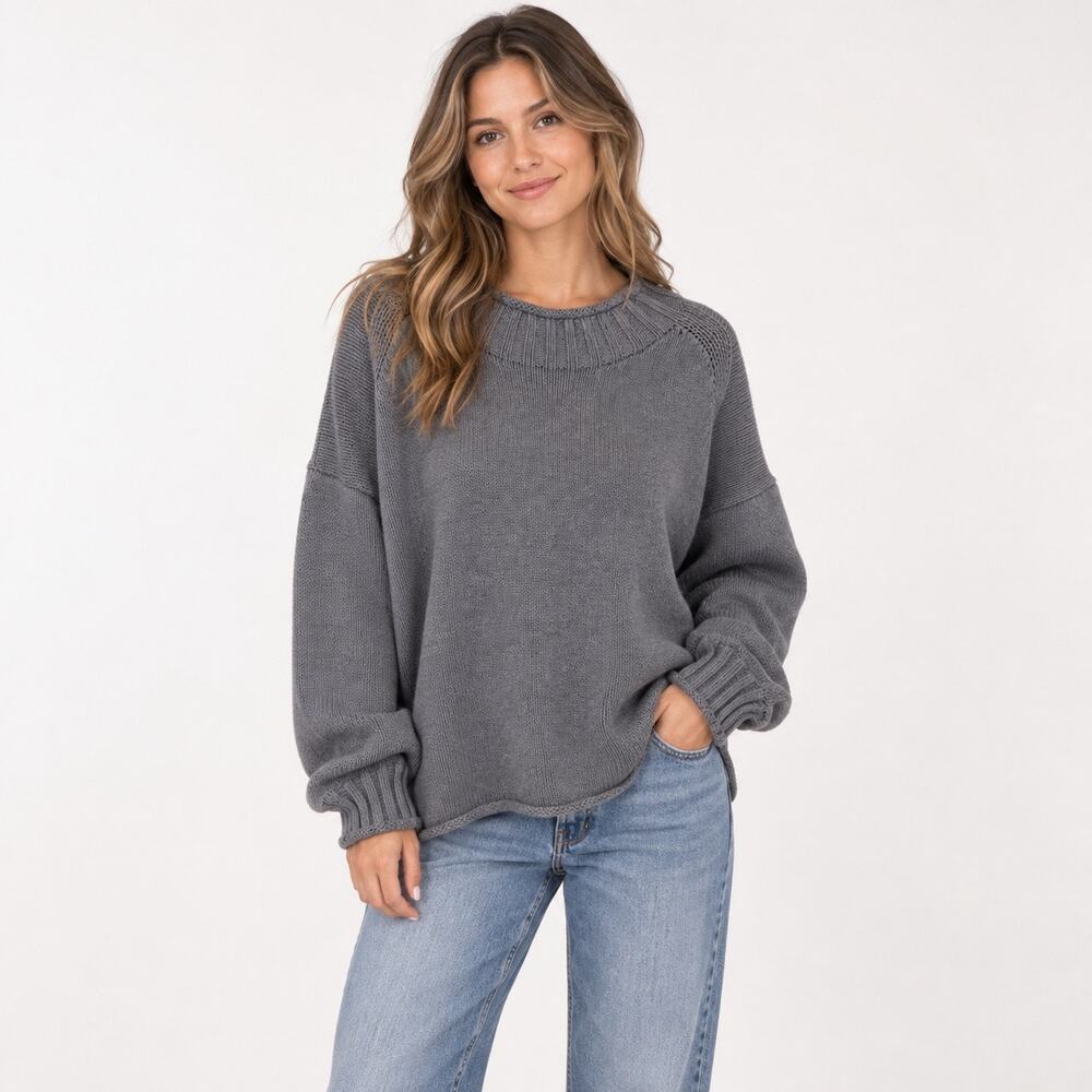 J.Crew 2025 Rollneck Sweater Heather Carbon Gray Size XL NWT